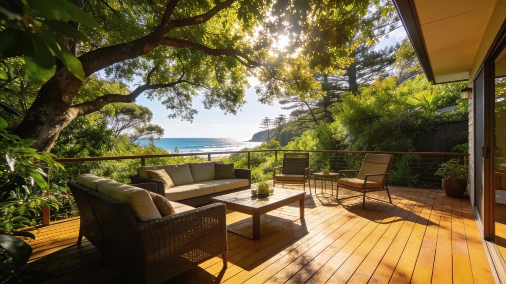 Outdoor deck in Wollongong showcasing a vibrant and inviting living space